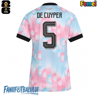 Belgia Maxim De Cuyper #5 Echipament de Fotbal Replică Mondial 2026 Femei Deplasare